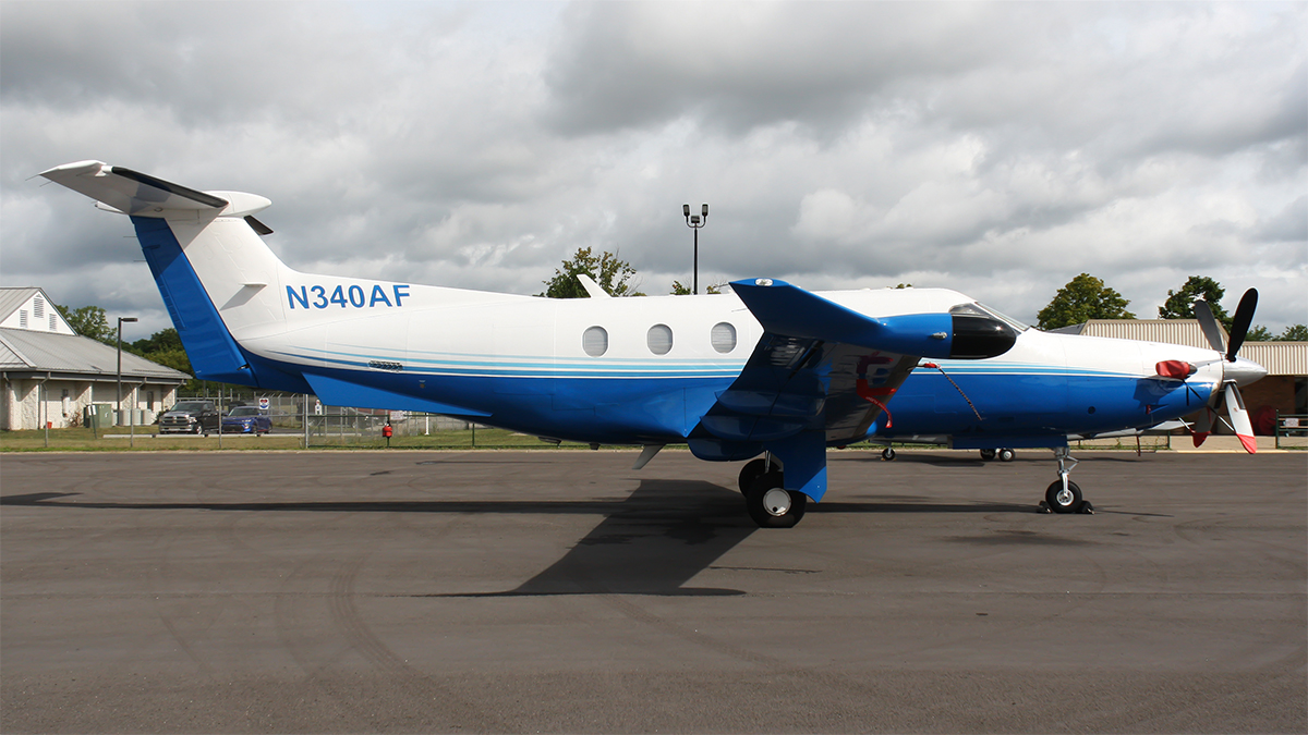 Full size: Planesense Pilatus PC-12 N340AF at Ann Arbor Municipal Airport